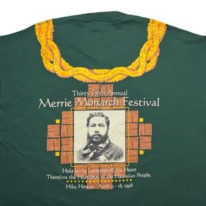Vintage 90s 1998 Merrie Monarch Festival Hilo Hawaii shirt